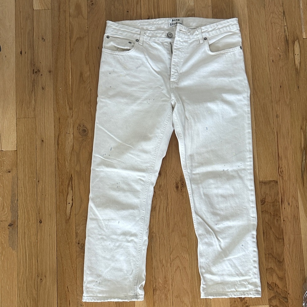 Acne Studios White Jeans